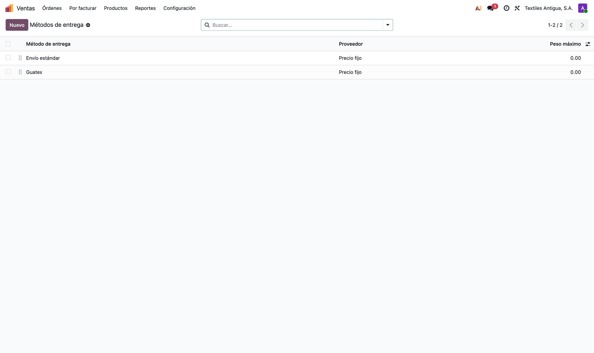 Métodos de envío con códigos de Shopify