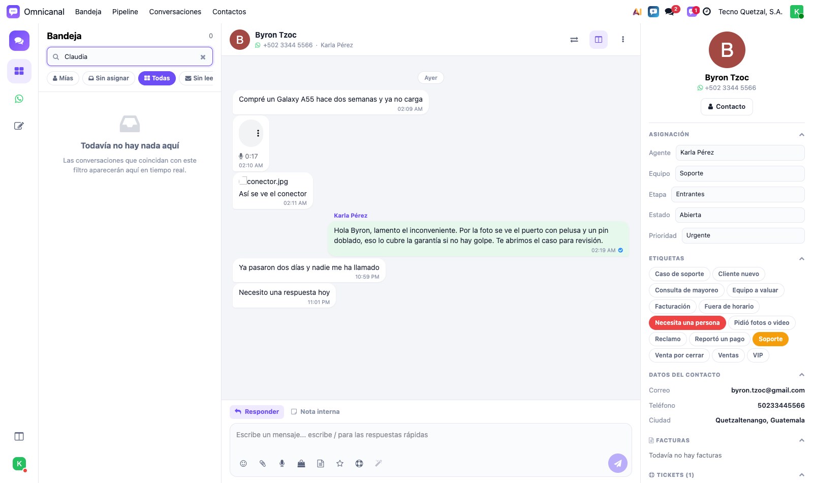 Conversación cerrada