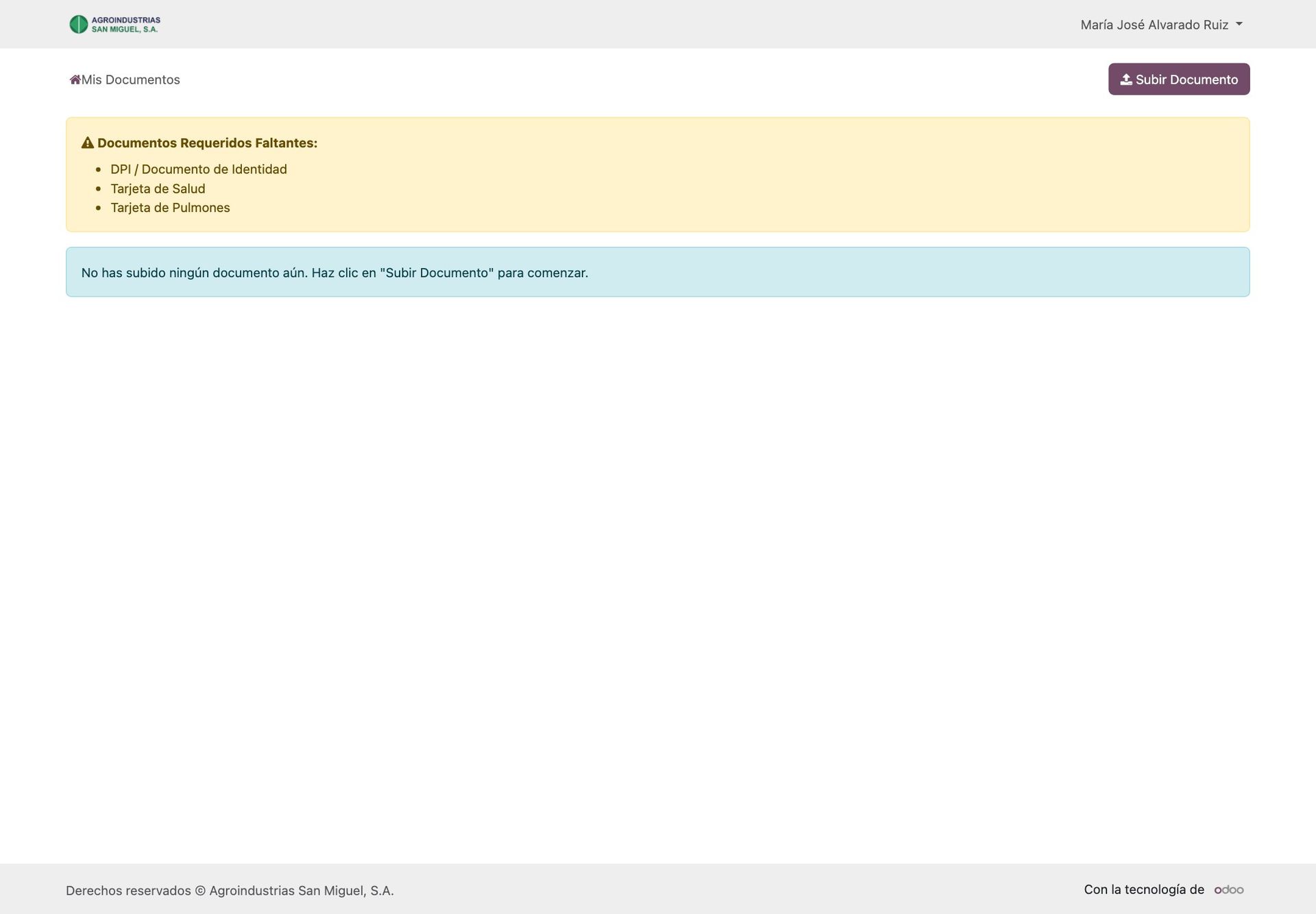 Documentos en el portal