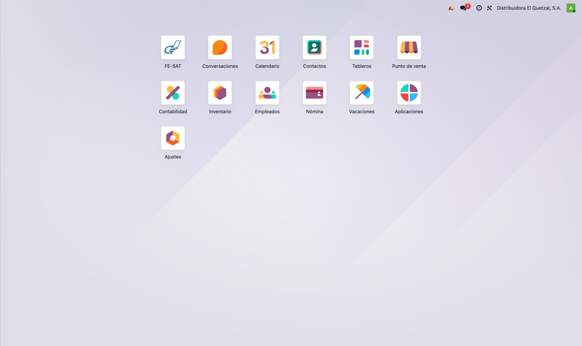 Ficha de configuración de un punto de venta